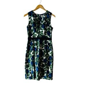 Milly Floral Print Sleeveless Dress Size 4 Multicolor